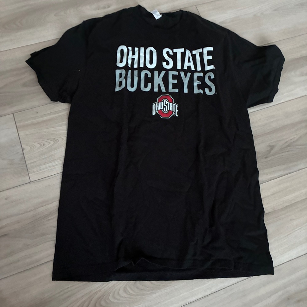 Ohio State Buckeyes T-Shirt Womens Large Black NCAA Graphic Short Sleeve‎ Tee